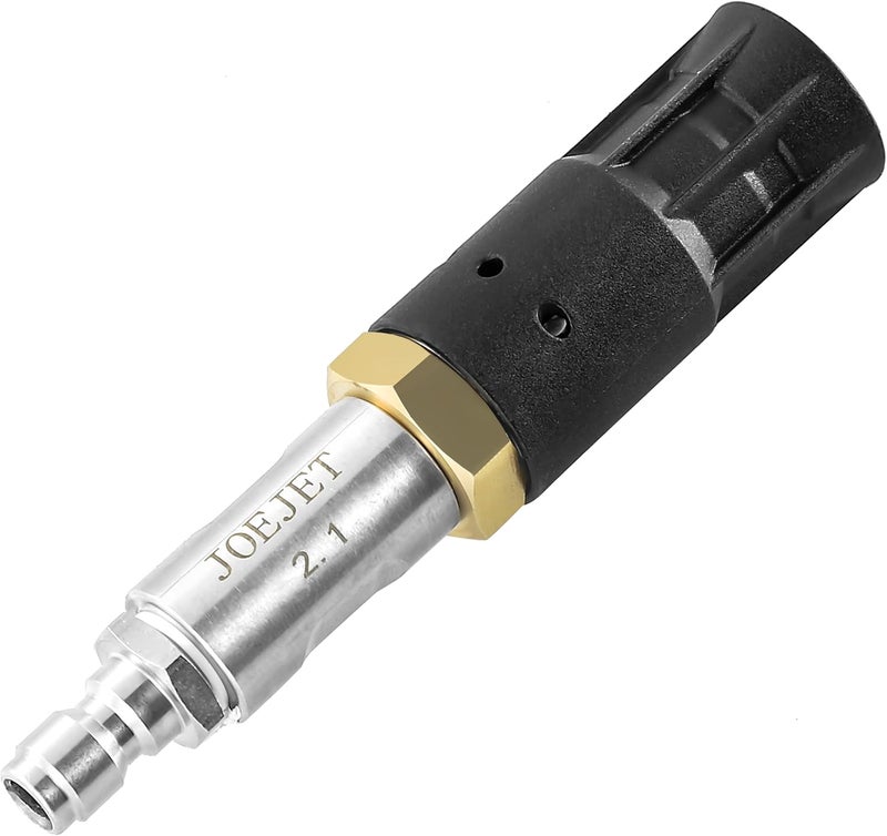 JOEJET Downstream Soft Wash Nozzle, Adjustable Pressure Washer Twist Nozzle with 1/4 Inch Quick Connect Plug, 7-12 GPM - Image 1